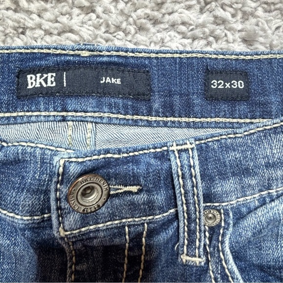 BKE Jeans Mens 32 x 30 Jake Relaxed Fit Baggy Big Stitch Stretch Casual Denim - Picture 2 of 5